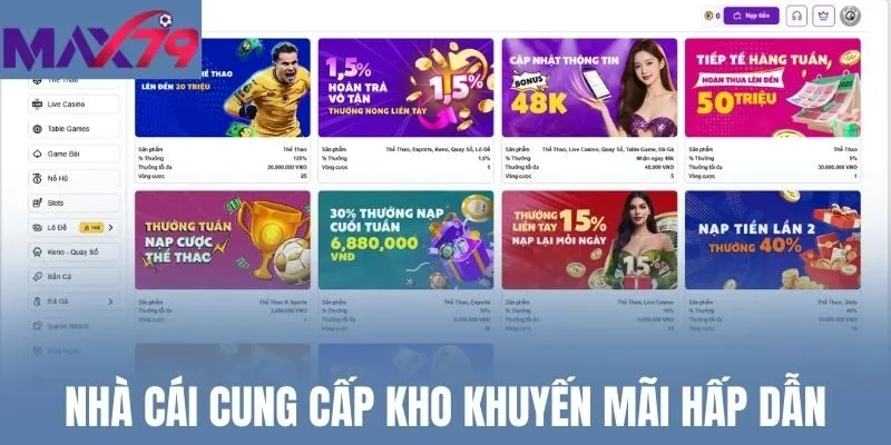 Nhà cái cung cấp kho khuyến mãi hấp dẫn